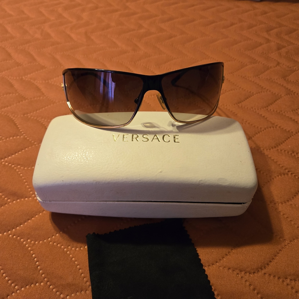 Versace Vintage Wraparound Sunglasses